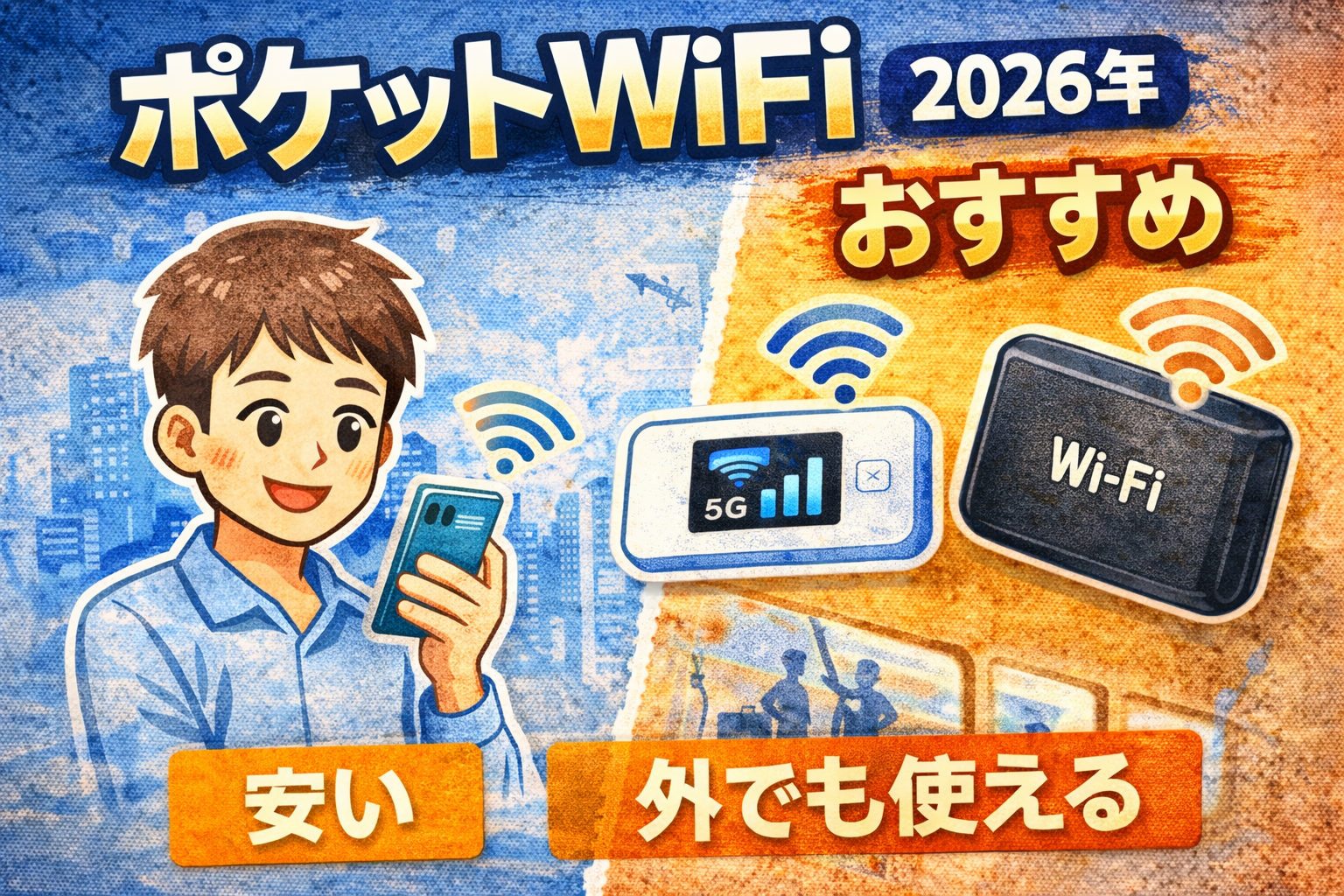 ポケットWiFiおすすめランキング｜安くて使いやすいモバイルWiFi【2026年】