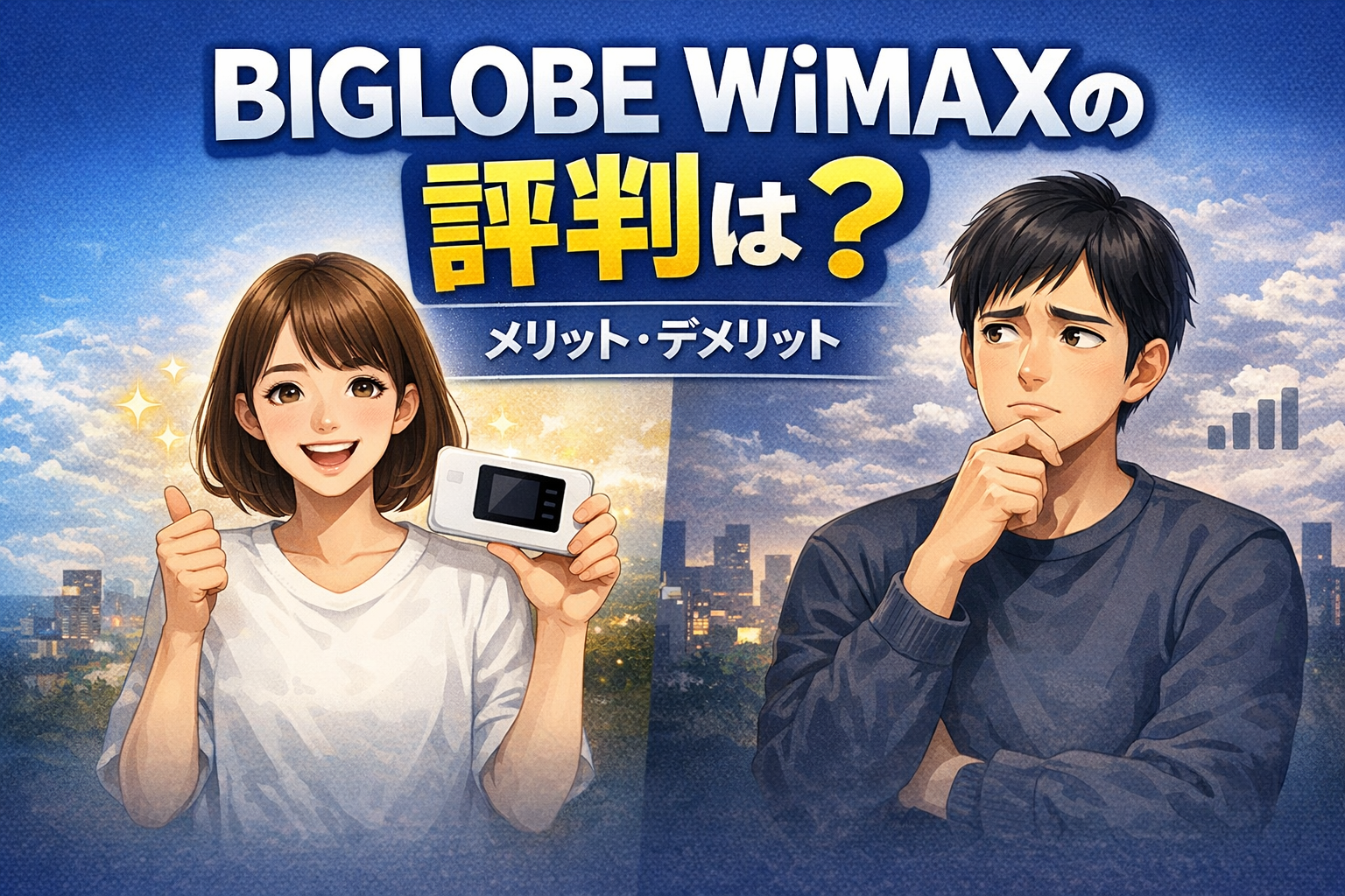 BIGLOBE WiMAXの評判は?口コミ・メリット・デメリットを徹底解説