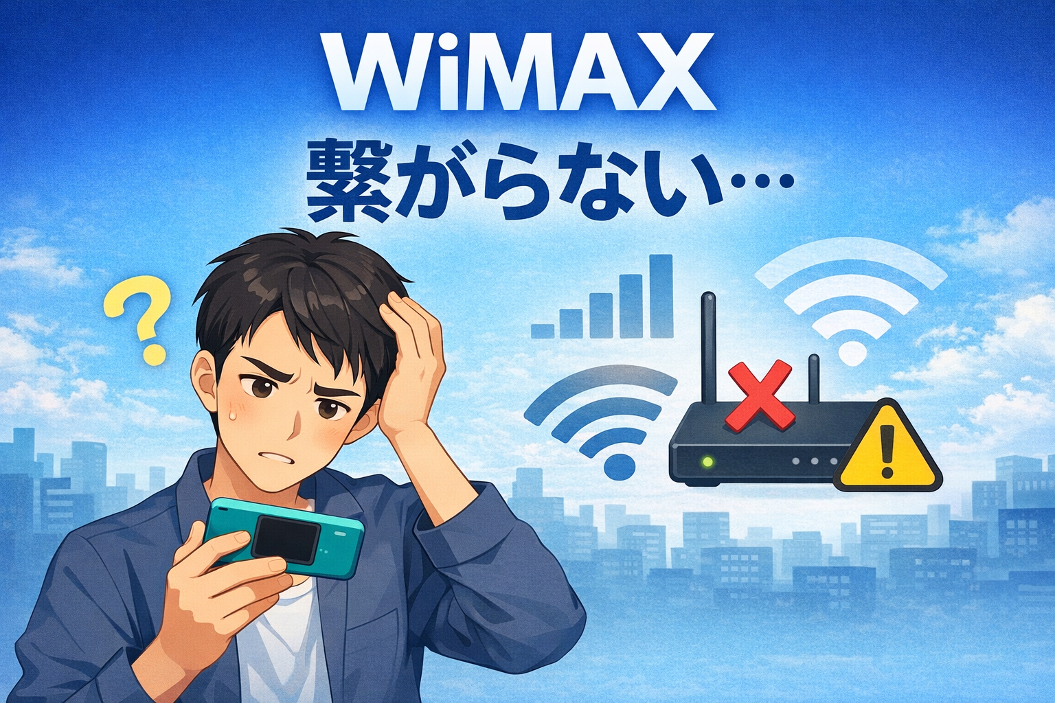 WiMAXが繋がらない原因と対処法|今すぐできる解決方法まとめ