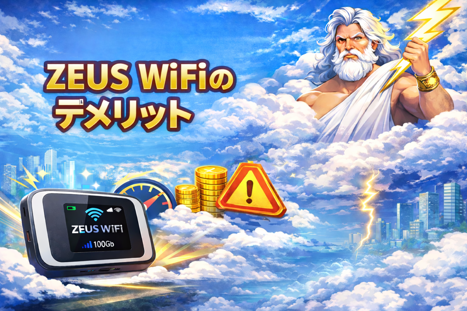 ZEUS WiFiのデメリット5つ｜契約前に知るべき注意点