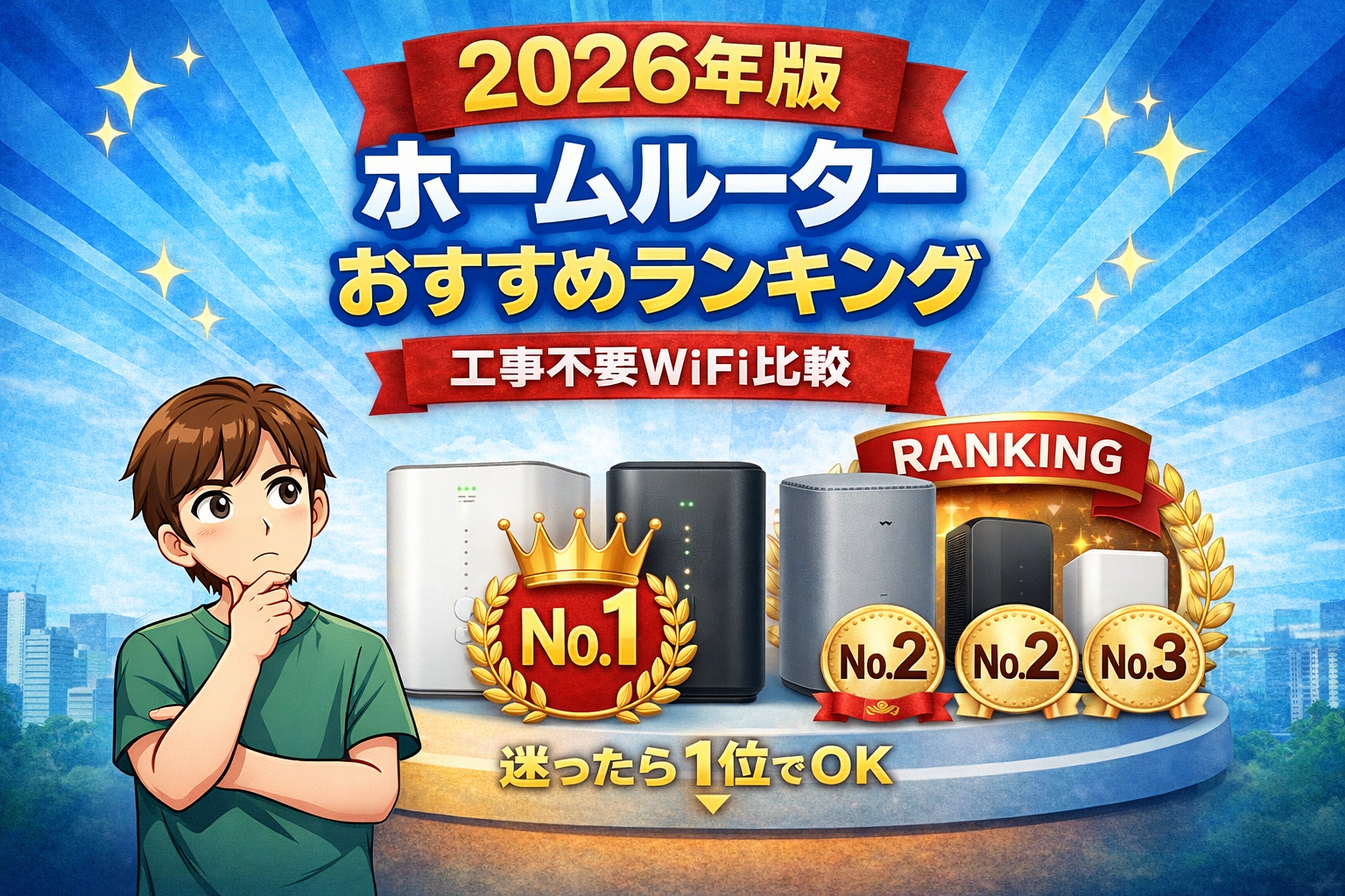 ホームルーターおすすめランキング2026年版 工事不要WiFi比較