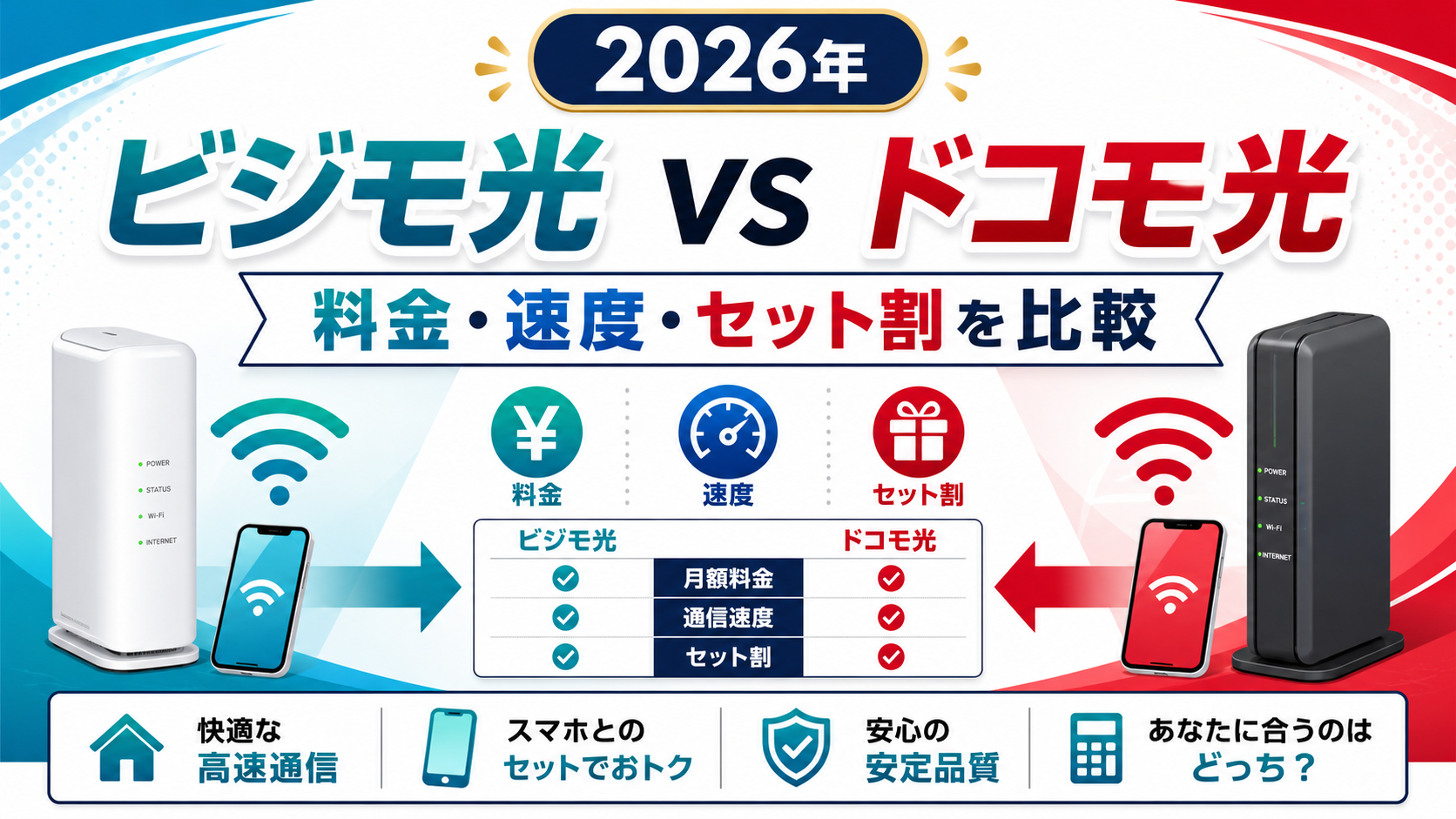 ビジモ光とドコモ光はどっちがいい？料金・速度・セット割を比較【2026年】