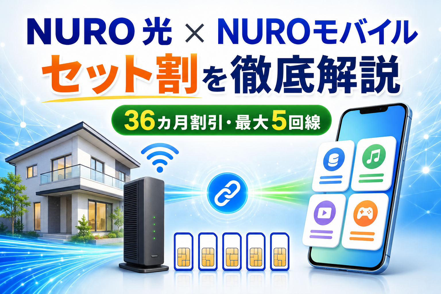 NURO 光とNUROモバイルのセット割はいくら？対象プラン・申込み順・注意点を解説【2026年】